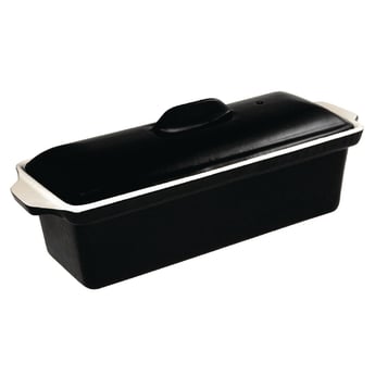 Vogue | paté- en terrinevorm zwart 1,7Ltr