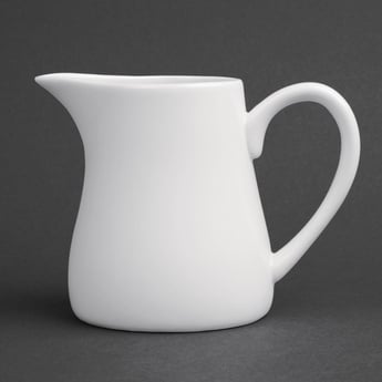 Olympia | Whiteware melkkannetjes met handvat 21,2cl (6 stuks)