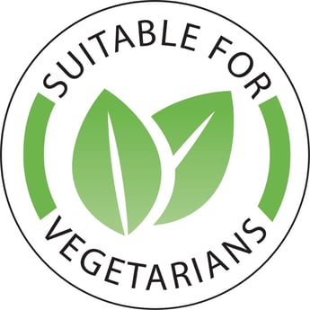Hygiplas | voedseletiketten 'Vegetarisch' (1000 stuks)