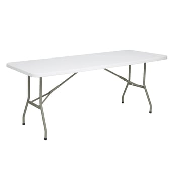 Bolero | Opvouwbare Rechthoekige Tafel 6ft Wit