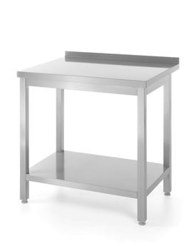 Hendi | Wandtafel met plank – geschroefd, diepte 600 mm