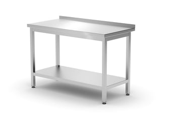 Hendi | Wandtafel met plank – geschroefd, diepte 600 mm