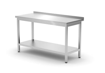 Hendi | Wandtafel met plank – geschroefd, diepte 600 mm