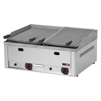 REDFOX GL 60 GS | Lava stone grill gas 2 kookzones 2x31x48 tafelmodel
