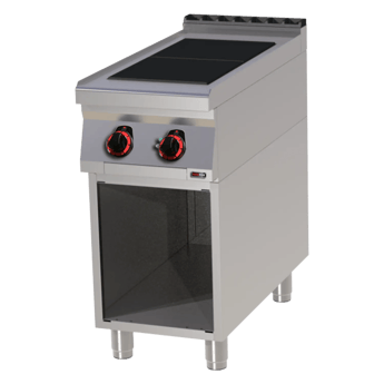 REDFOX SPL 90/40 E | Kooktoestel elektrisch 2x plaat op open onderkast 400 V