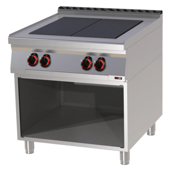 REDFOX SPL 90/80 E | Kooktoestel elektrisch 4x plaat op open onderkast 400 V