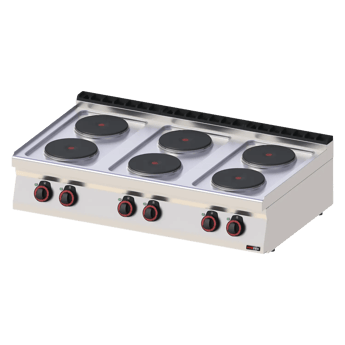REDFOX SP 70/012 E | Cooking range electric 6x plate zonder cabinet