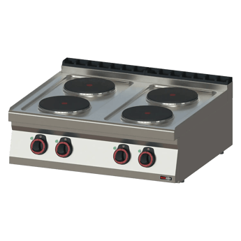 REDFOX SP 70/08 E | Cooking range electric 4x plate zonder cabinet 400 V
