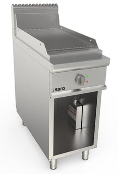 SARO | Elektrische bakplaat met open onderstel -model LQ / FTE2BAR