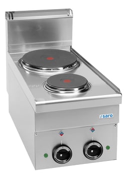 SARO | elektrisch fornuis, 2 kookplaten, 600 Line tafelmodel E26