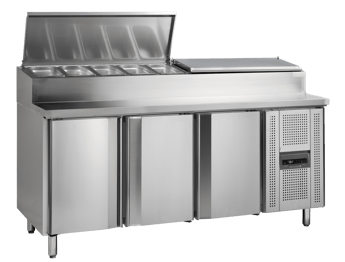 Tefcold | Saladette-koelwerkbank GN1/1 SS7300 - TC-31546