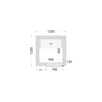 Tefcold | Vriescelpanelen 120 mm CR 120x120x220 - TC-44134