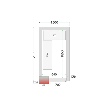 Tefcold | Vriescelpanelen 120 mm CR 120x210x220 - TC-44137