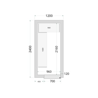 Tefcold | Vriescelpanelen 120 mm CR 120x240x220 - TC-44138