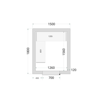 Tefcold | Vriescelpanelen 120 mm CR 150x180x220 - TC-44142