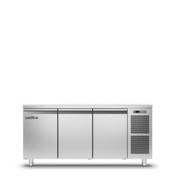 Tefcold | Geventileerde vrieswerkbank 3 deurs GN1/1  MASTER 3P/BT - TC-51344