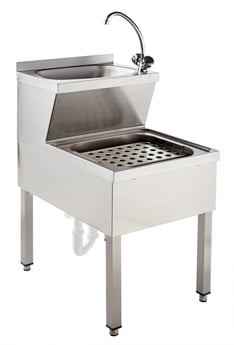 Sofinor RVS janitory Wasbak schoonmaakwerkzaamheden, voormengkraan LMV56