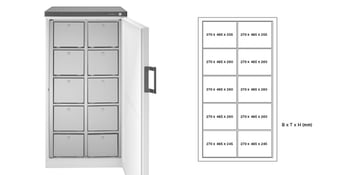 Rieber Multipolar ladekoelkast 481-10-S rechts