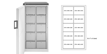 Rieber Multipolar ladekoelkast 481-10-S links