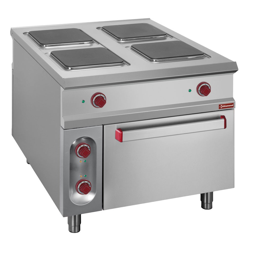 Fornuis | Elektrisch Inductie | 2 Kookplaten | 2x 5 kW | Open Onderstel | 400x700x850(h)mm